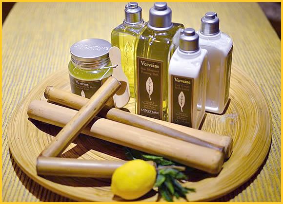 products at bamboo spa by L'OCCITANE