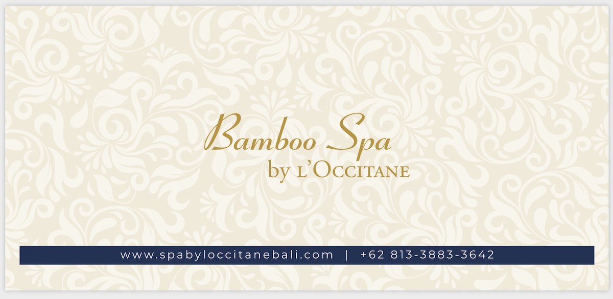 bamboo spa by l'occitane gift voucher